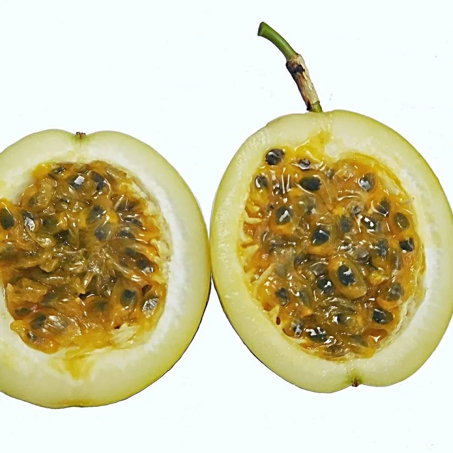 Passion fruit halved to the pulp
